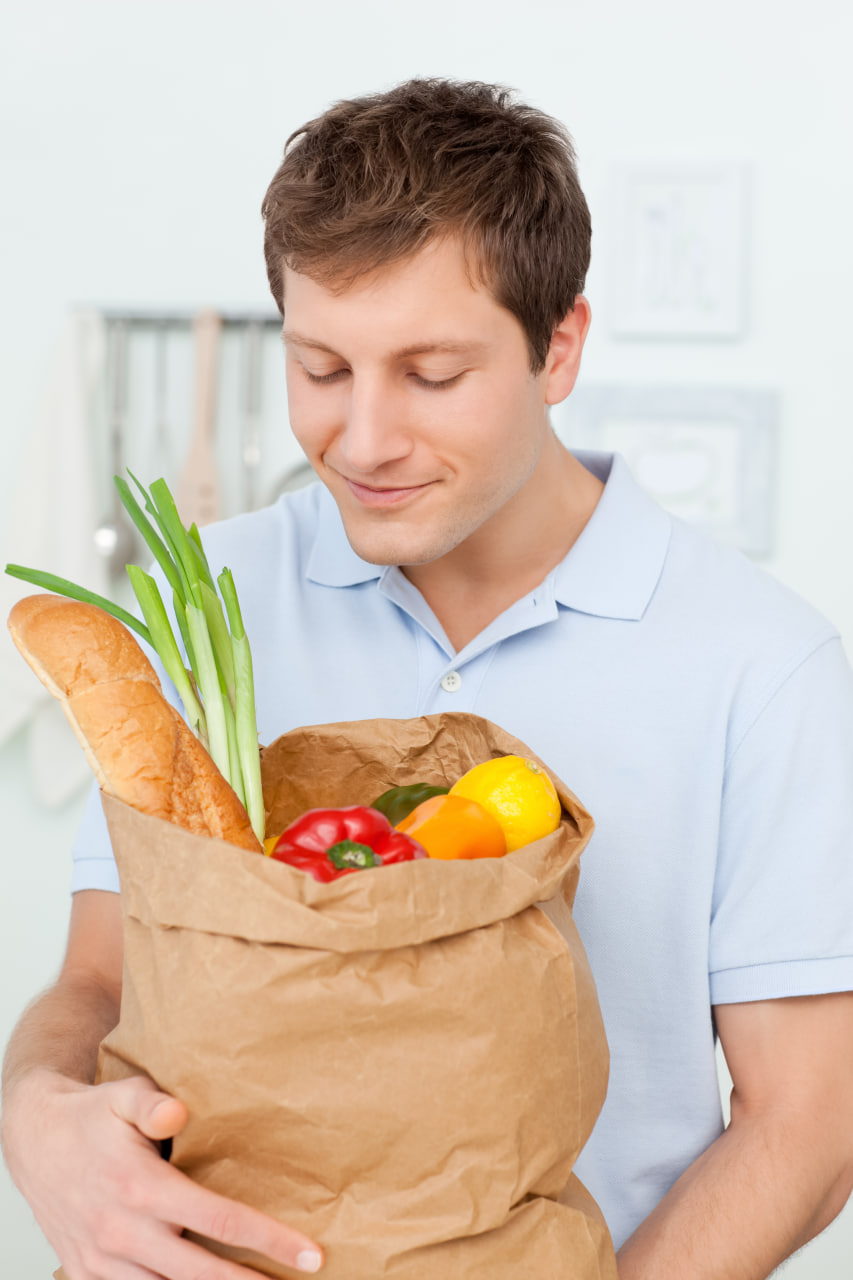 Selección o presentación de alimentos frescos y variados